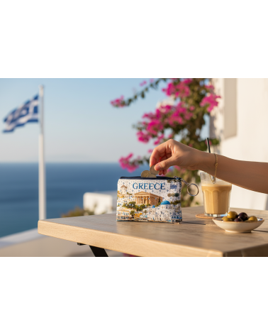 Πορτοφόλι Souvenir μπρελόκ - Σετ 10pcs - PVC - Greece - 11*7cm