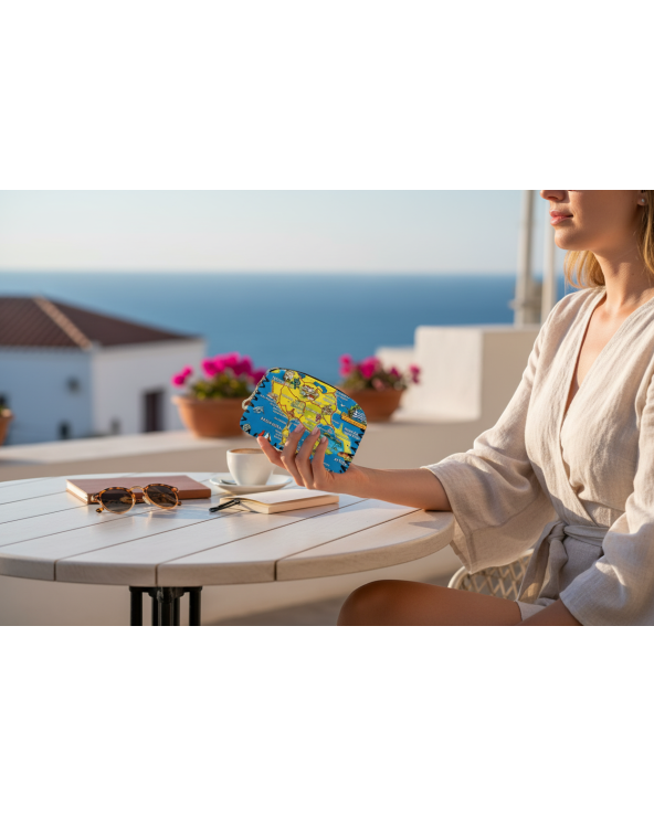 Πορτοφόλι Souvenir μπρελόκ - Σετ 10pcs - PVC - Chalkidiki - 14*9cm