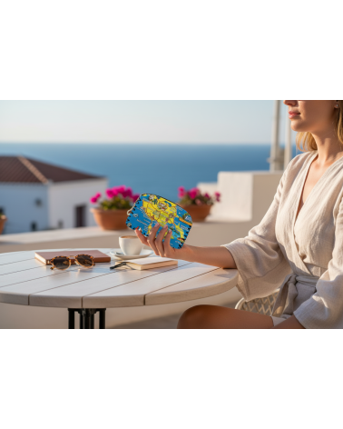 Πορτοφόλι Souvenir μπρελόκ - Σετ 10pcs - PVC - Chalkidiki - 14*9cm