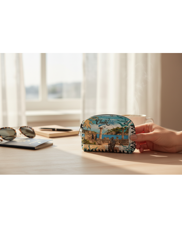 Πορτοφόλι Souvenir μπρελόκ - Σετ 10pcs - PVC - Chalkidiki - 14*9cm