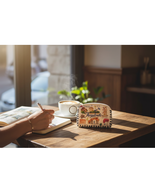 Πορτοφόλι Souvenir μπρελόκ - Σετ 10pcs - PVC - Thessaloniki - 14*9cm