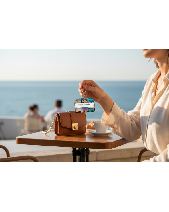 Πορτοφόλι Souvenir μπρελόκ - Σετ 10pcs - PVC - Thessaloniki - 14*9cm