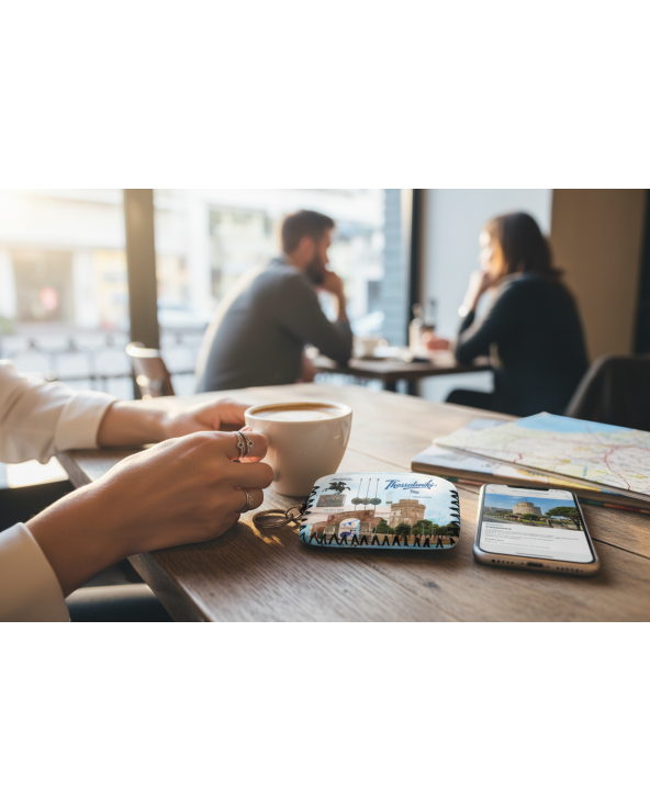 Πορτοφόλι Souvenir μπρελόκ - Σετ 10pcs - PVC - Thessaloniki - 14*9cm