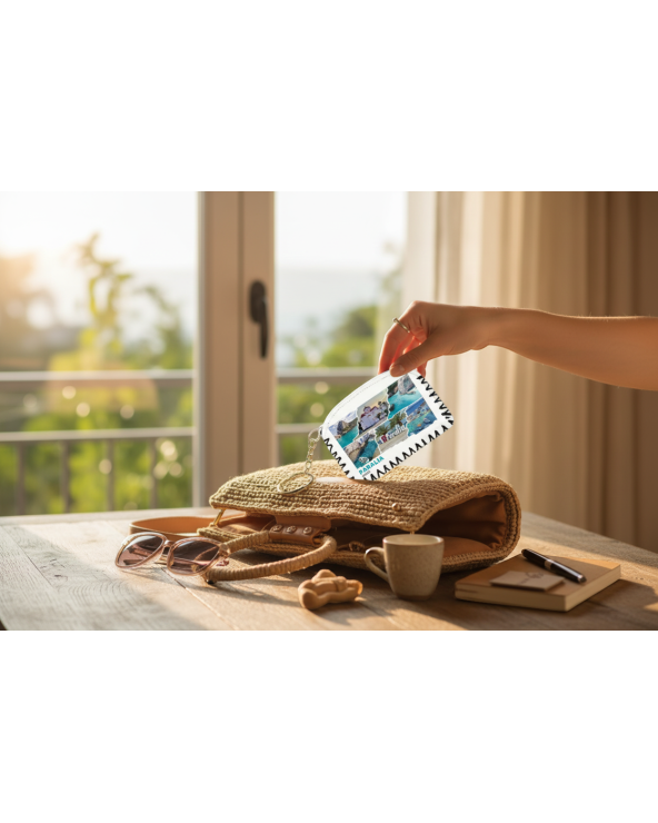 Πορτοφόλι Souvenir μπρελόκ - Σετ 10pcs - PVC - Paralia - 14*9cm