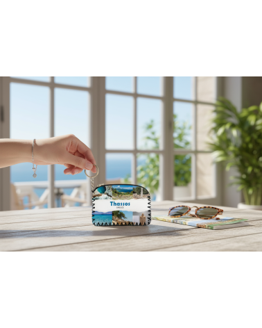 Πορτοφόλι Souvenir μπρελόκ - Σετ 10pcs - PVC - Thassos - 14*9cm