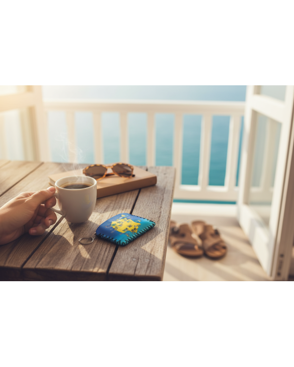 Πορτοφόλι Souvenir μπρελόκ - Σετ 10pcs - PVC - Thassos - 14*9cm