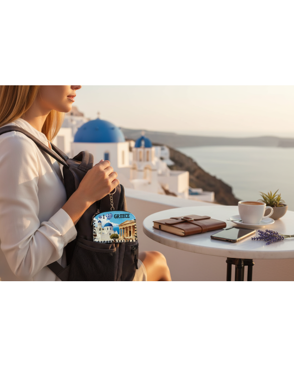 Πορτοφόλι Souvenir μπρελόκ - Σετ 10pcs - PVC - Greece - 14*9cm