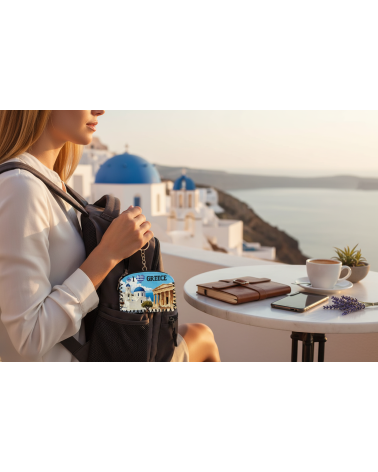 Πορτοφόλι Souvenir μπρελόκ - Σετ 10pcs - PVC - Greece - 14*9cm