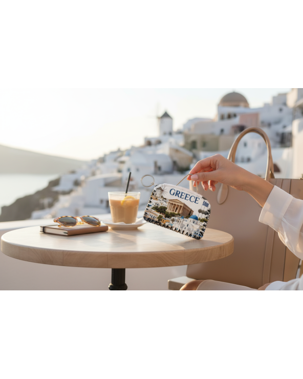 Πορτοφόλι Souvenir μπρελόκ - Σετ 10pcs - PVC - Greece - 14*9cm