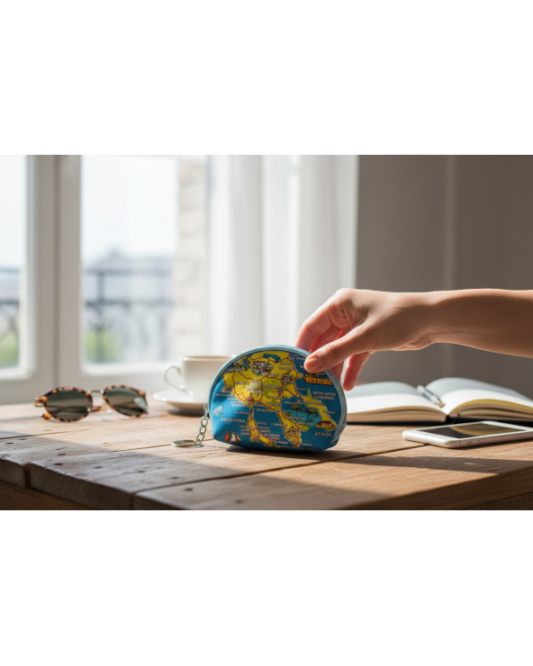 Πορτοφόλι Souvenir μπρελόκ mini - Σετ 10pcs - PVC - Chalkidiki - 10*8*3cm