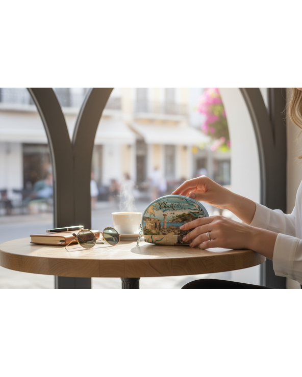 Πορτοφόλι Souvenir μπρελόκ mini - Σετ 10pcs - PVC - Chalkidiki - 10*8*3cm