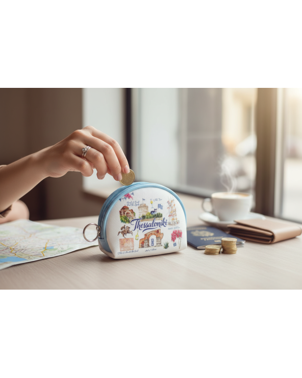 Πορτοφόλι Souvenir μπρελόκ mini - Σετ 10pcs - PVC - Thessaloniki - 10*8*3cm