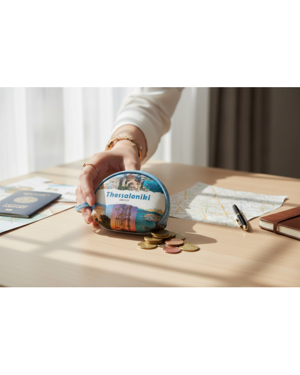 Πορτοφόλι Souvenir μπρελόκ mini - Σετ 10pcs - PVC - Thessaloniki - 10*8*3cm