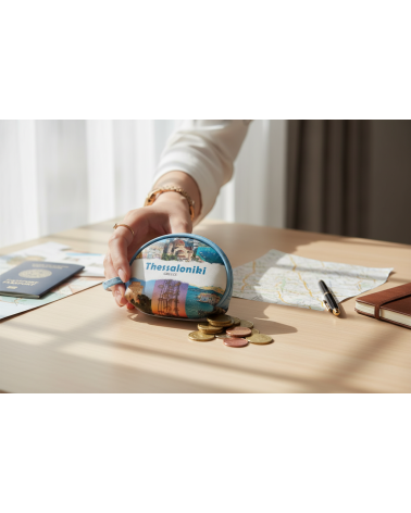 Πορτοφόλι Souvenir μπρελόκ mini - Σετ 10pcs - PVC - Thessaloniki - 10*8*3cm