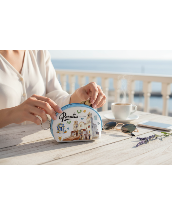 Πορτοφόλι Souvenir μπρελόκ mini - Σετ 10pcs - PVC - Paralia - 10*8*3cm