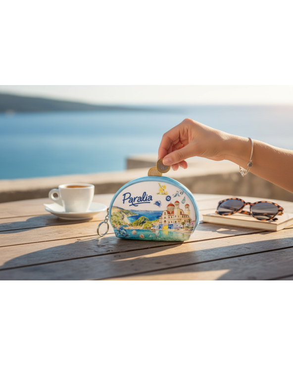 Πορτοφόλι Souvenir μπρελόκ mini - Σετ 10pcs - PVC - Paralia - 10*8*3cm