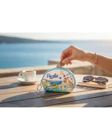 Πορτοφόλι Souvenir μπρελόκ mini - Σετ 10pcs - PVC - Paralia - 10*8*3cm