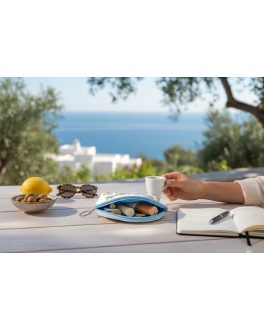 Πορτοφόλι Souvenir μπρελόκ mini - Σετ 10pcs - PVC - Thassos - 10*8*3cm