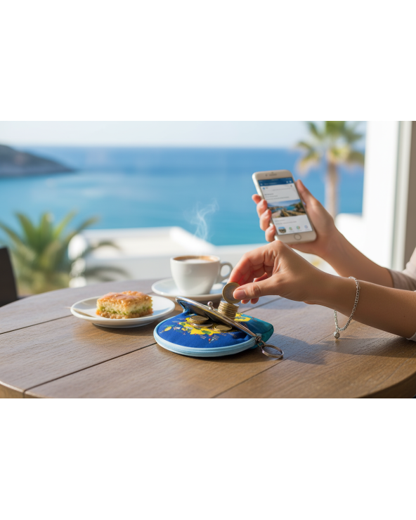 Πορτοφόλι Souvenir μπρελόκ mini - Σετ 10pcs - PVC - Thassos - 10*8*3cm