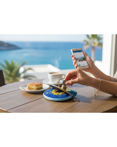 Πορτοφόλι Souvenir μπρελόκ mini - Σετ 10pcs - PVC - Thassos - 10*8*3cm