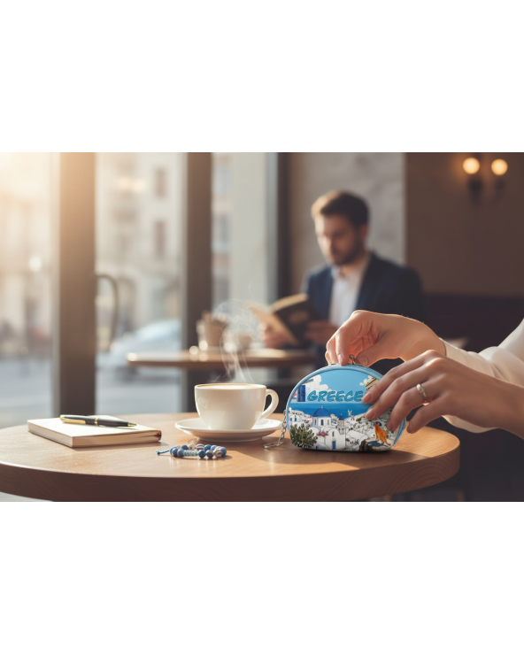 Πορτοφόλι Souvenir μπρελόκ mini - Σετ 10pcs - PVC - Greece - 10*8*3cm