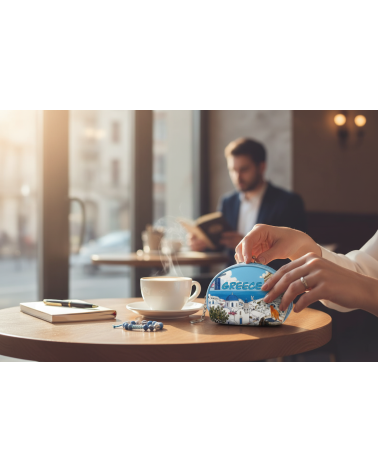 Πορτοφόλι Souvenir μπρελόκ mini - Σετ 10pcs - PVC - Greece - 10*8*3cm