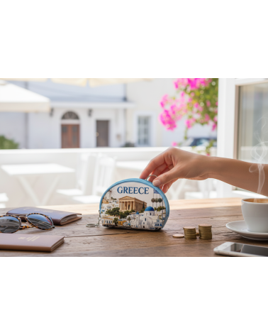 Πορτοφόλι Souvenir μπρελόκ mini - Σετ 10pcs - PVC - Greece - 10*8*3cm
