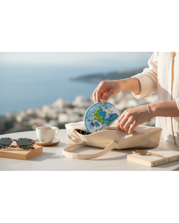 Πορτοφόλι Souvenir μπρελόκ mini - Σετ 10pcs - PVC - Greece - 10*8*3cm