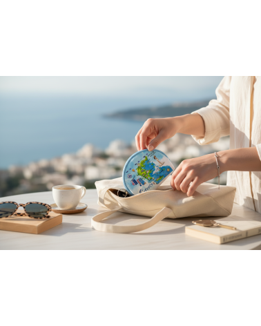 Πορτοφόλι Souvenir μπρελόκ mini - Σετ 10pcs - PVC - Greece - 10*8*3cm