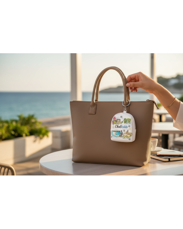 Πορτοφόλι Souvenir μπρελόκ mini - Σετ 10pcs - PVC - Chalkidiki - 7*9*4.5cm