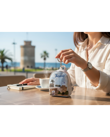 Πορτοφόλι Souvenir μπρελόκ mini - Σετ 10pcs - PVC - Thessaloniki - 7*9*4.5cm