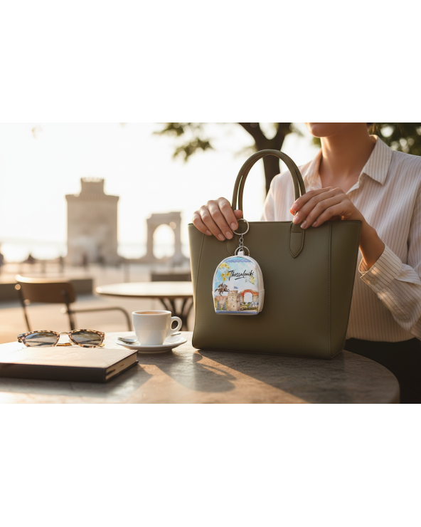 Πορτοφόλι Souvenir μπρελόκ mini - Σετ 10pcs - PVC - Thessaloniki - 7*9*4.5cm