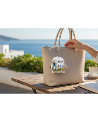 Πορτοφόλι Souvenir μπρελόκ mini - Σετ 10pcs - PVC - Thassos - 7*9*4.5cm