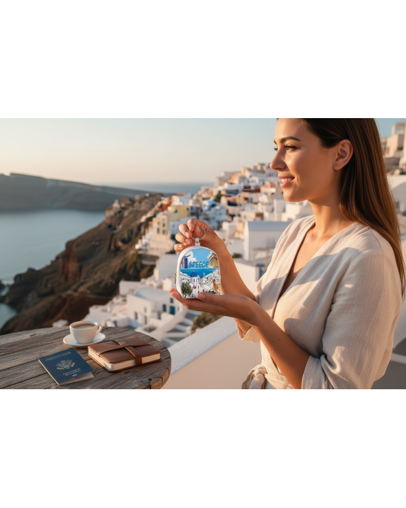 Πορτοφόλι Souvenir μπρελόκ mini - Σετ 10pcs - PVC - Greece - 7*9*4.5cm