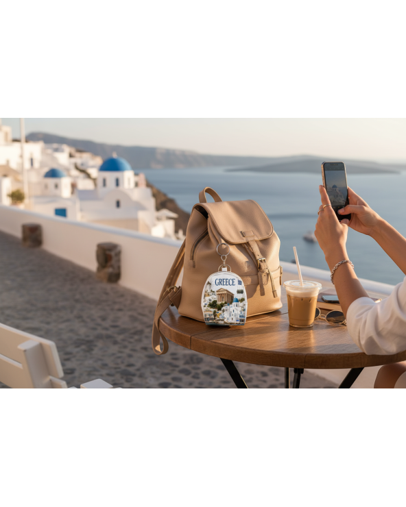 Πορτοφόλι Souvenir μπρελόκ mini - Σετ 10pcs - PVC - Greece - 7*9*4.5cm