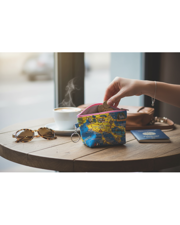 Πορτοφόλι Souvenir μπρελόκ mini - Σετ 10pcs - PVC - Chalkidiki - 11*7*4cm