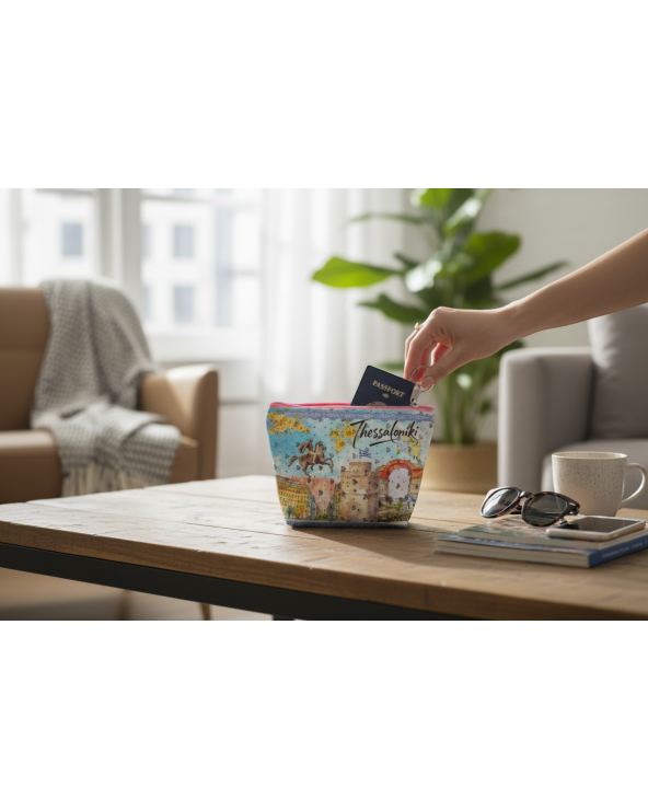 Πορτοφόλι Souvenir μπρελόκ mini - Σετ 10pcs - PVC - Thessaloniki - 11*7*4cm