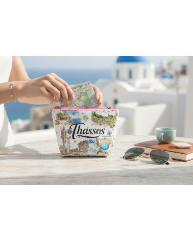 Πορτοφόλι Souvenir μπρελόκ mini - Σετ 10pcs - PVC - Thassos - 11*7*4cm