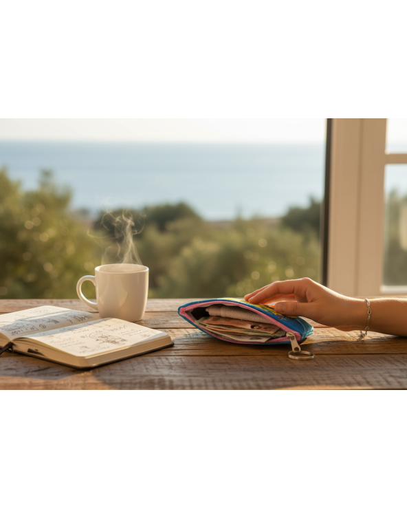 Πορτοφόλι Souvenir μπρελόκ mini - Σετ 10pcs - PVC - Thassos - 11*7*4cm