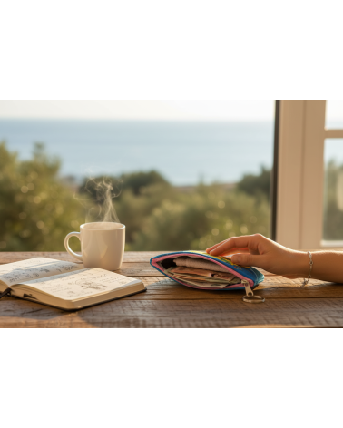 Πορτοφόλι Souvenir μπρελόκ mini - Σετ 10pcs - PVC - Thassos - 11*7*4cm