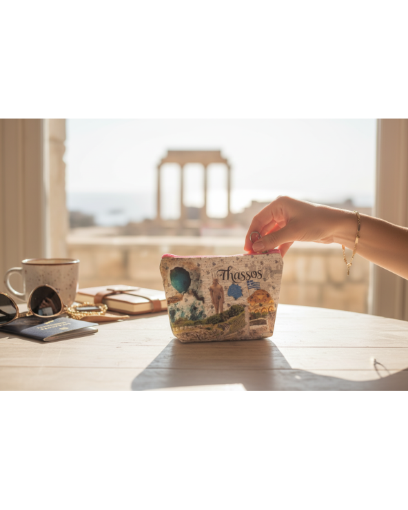 Πορτοφόλι Souvenir μπρελόκ mini - Σετ 10pcs - PVC - Thassos - 11*7*4cm