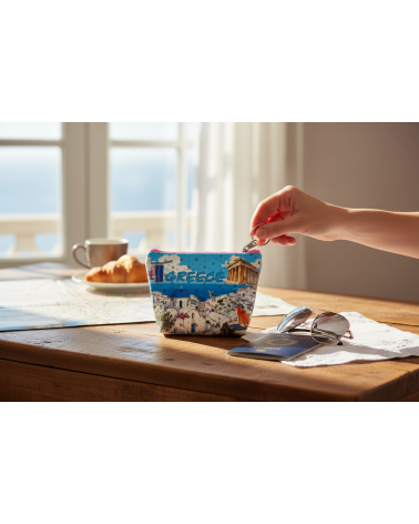 Πορτοφόλι Souvenir μπρελόκ mini - Σετ 10pcs - PVC - Greece - 11*7*4cm