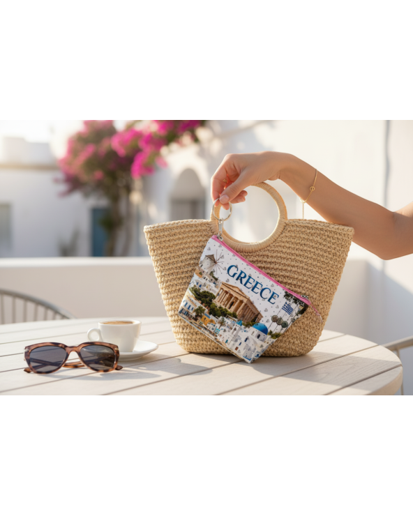 Πορτοφόλι Souvenir μπρελόκ mini - Σετ 10pcs - PVC - Greece - 11*7*4cm