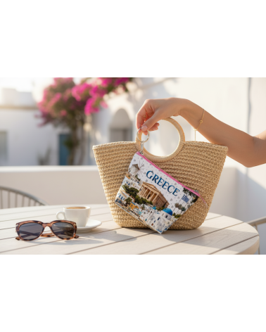 Πορτοφόλι Souvenir μπρελόκ mini - Σετ 10pcs - PVC - Greece - 11*7*4cm