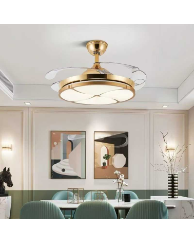 Ανεμιστήρας οροφής & φωτιστικό - DS-6604 - 2*48W - 431620 - Gold