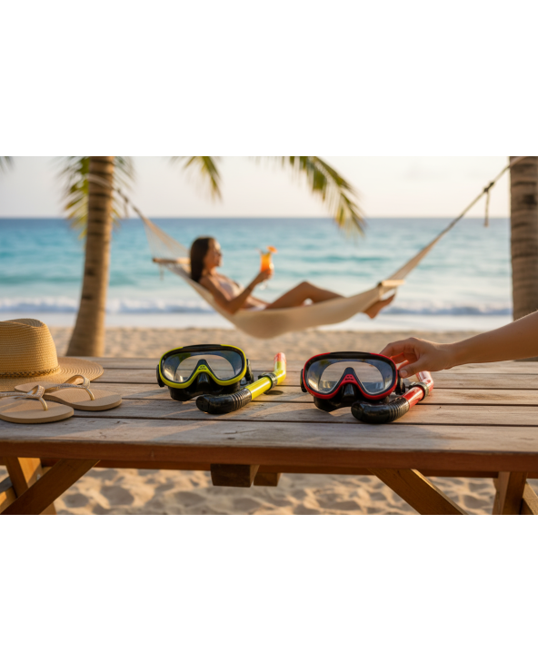 Μάσκα θαλάσσης με αναπνευστήρα - 8010/2TTAC1