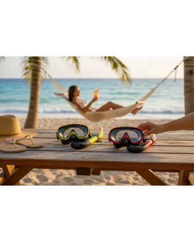 Μάσκα θαλάσσης με αναπνευστήρα - 8010/2TTAC1