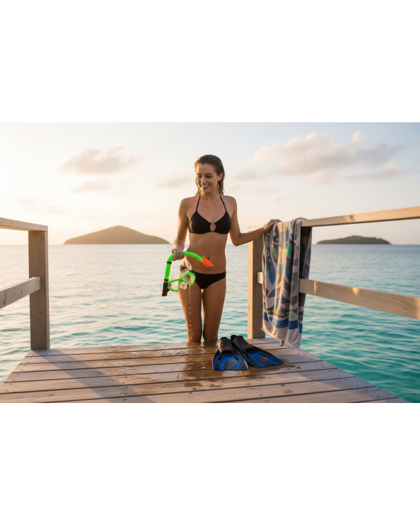 Μάσκα θαλάσσης με αναπνευστήρα - 105+509