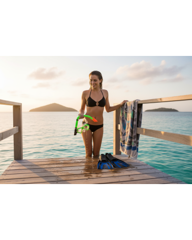 Μάσκα θαλάσσης με αναπνευστήρα - 105+509