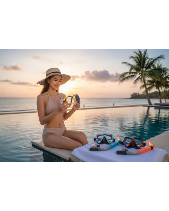 Μάσκα θαλάσσης με αναπνευστήρα - 9937/69TTA